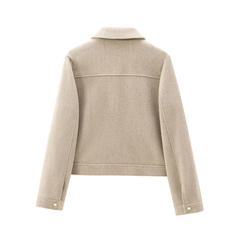 Kerstin | Damen Freizeit-Jacke mit Reißverschluss und Woll-Mix