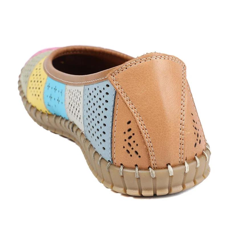 Bellissimo Leather Laser Cut Pumps - BELMET43008 / 329 220 - Multi