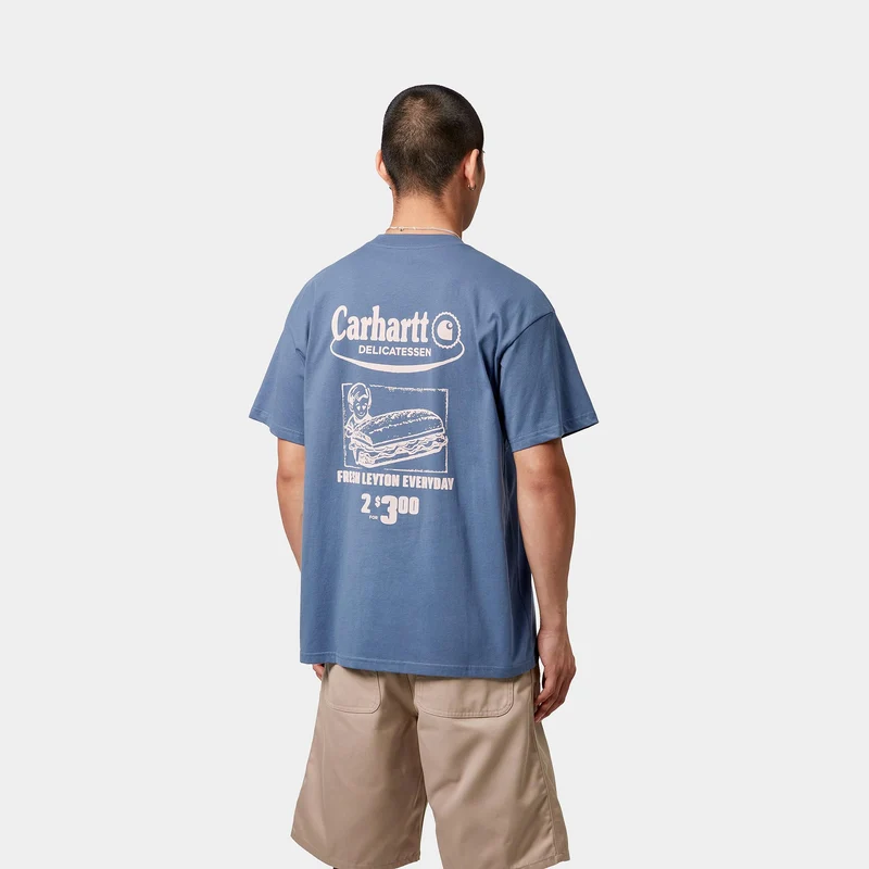 Carhartt WIP Herren Katalog T-Shirt | Blaue Iris