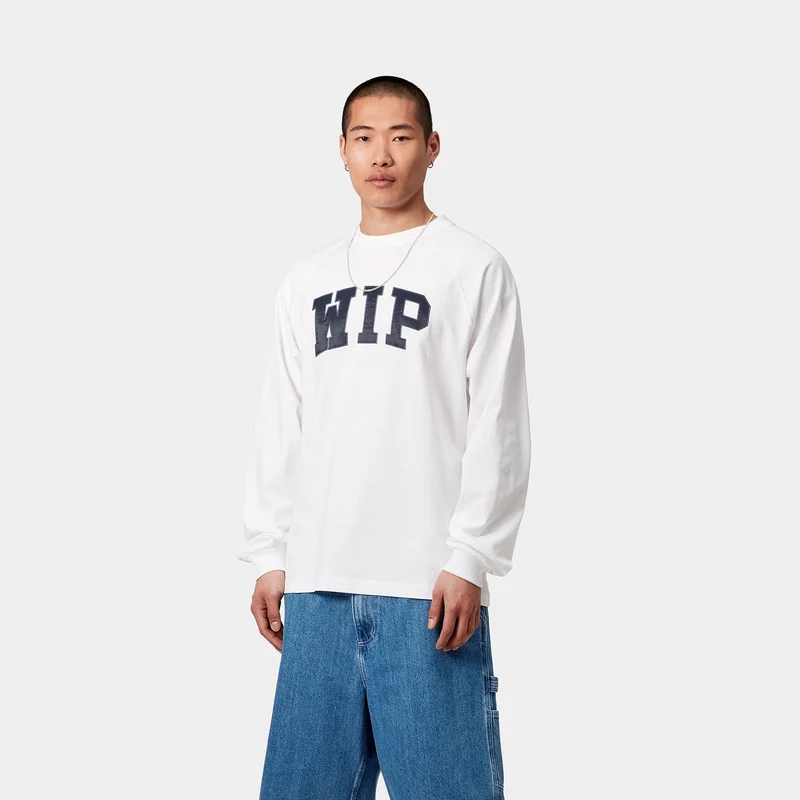 Carhartt WIP Herren WIP Work Langarm-T-Shirt | Weiß