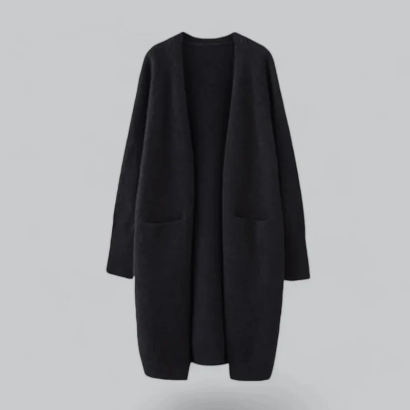 Daniela | Damen Warme Strickjacke mit offener Front
