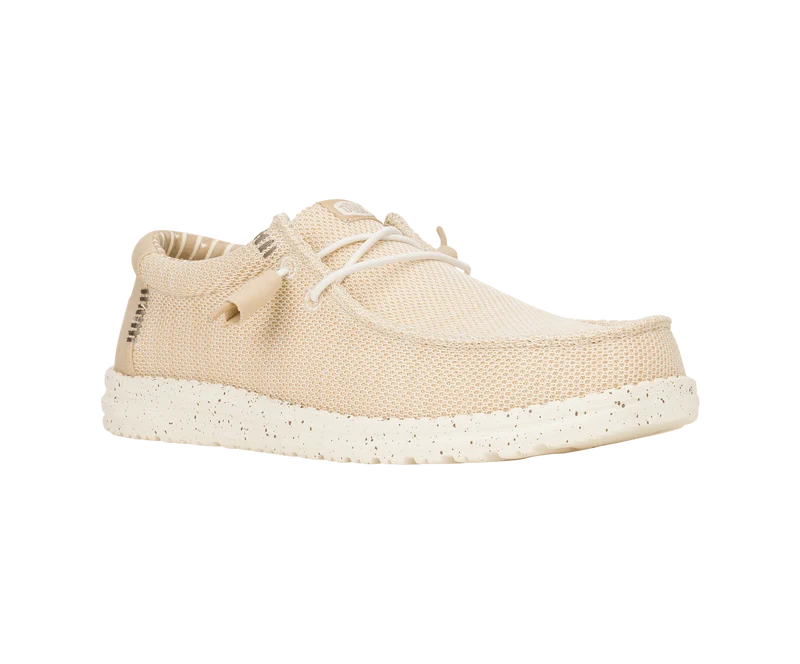 Hey Dude Wally Stretch-Socken für Herren, Mokassins | Irish Cream / Egret