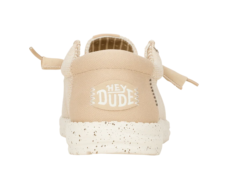 Hey Dude Wally Stretch-Socken für Herren, Mokassins | Irish Cream / Egret