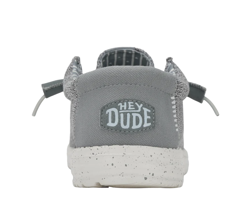 Hey Dude Wally Stretch-Socken für Herren, Mokassins | Grau