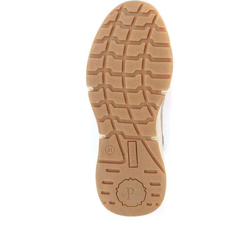 Lace-Up Trainer Shoe - SUNT34007 / 320 327 - Taupe
