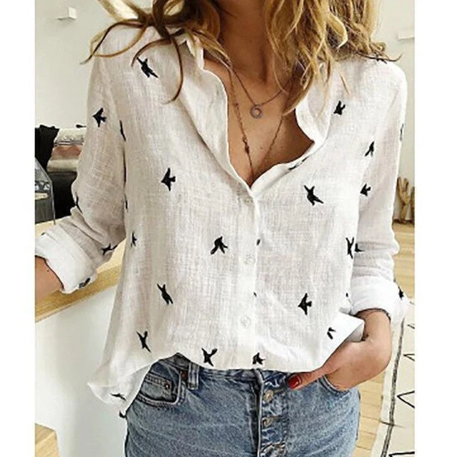 Damen lässige Sommerbluse