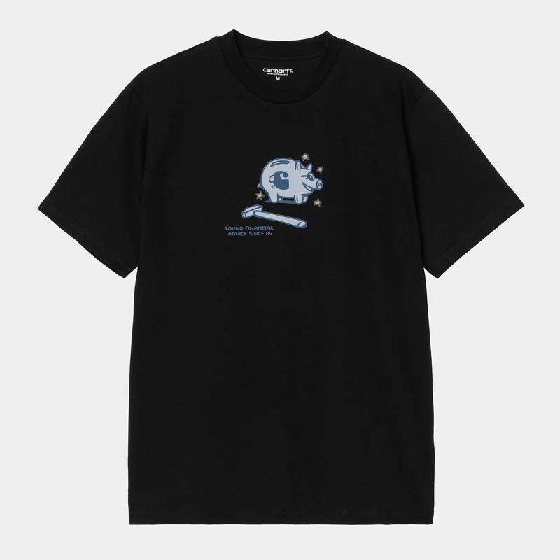 Carhartt WIP Herren Piggybank T-Shirt | Schwarz