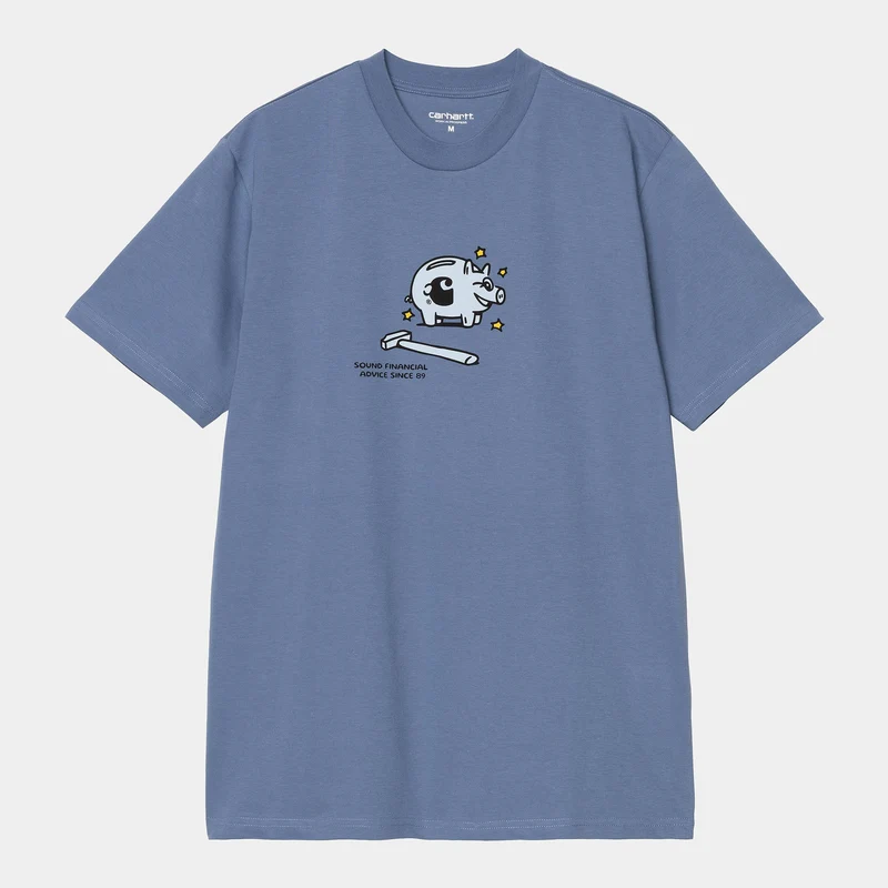 Carhartt WIP Herren Piggybank T-Shirt | Blaue Iris