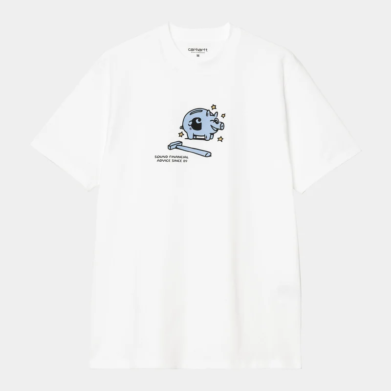 Carhartt WIP Herren Piggybank T-Shirt | Weiß