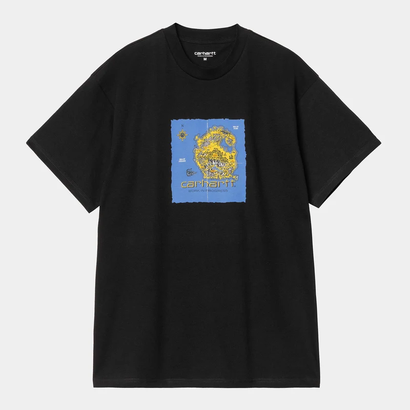 Carhartt WIP Herren Old World T-Shirt | Schwarz