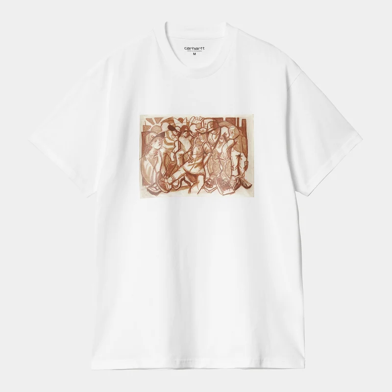 Carhartt WIP Herren Cai Arfon Bellis T-Shirt | Weiß