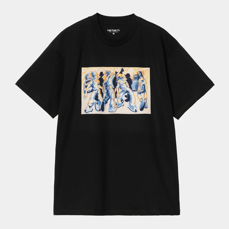 Carhartt WIP Herren Cai Arfon Bellis T-Shirt | Schwarz