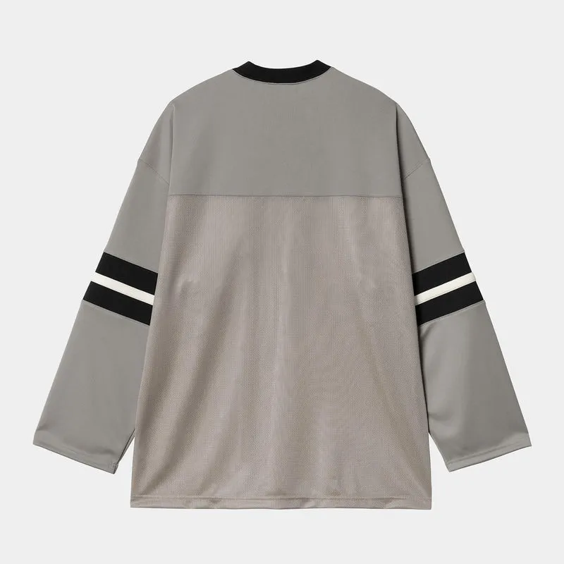 Carhartt WIP Herren Detroit Mesh Langarm T-Shirt | Yosemite / Schwarz
