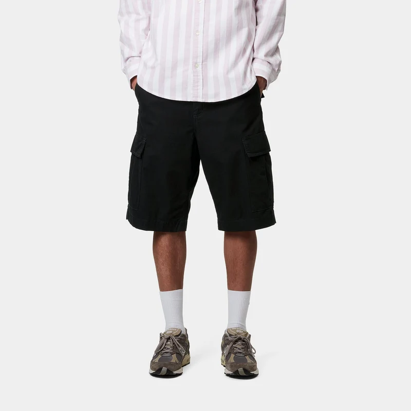 Carhartt WIP Herren Regular Moraga Twill Cargo Shorts | Schwarz