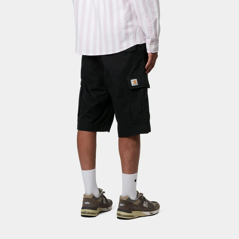 Carhartt WIP Herren Regular Moraga Twill Cargo Shorts | Schwarz