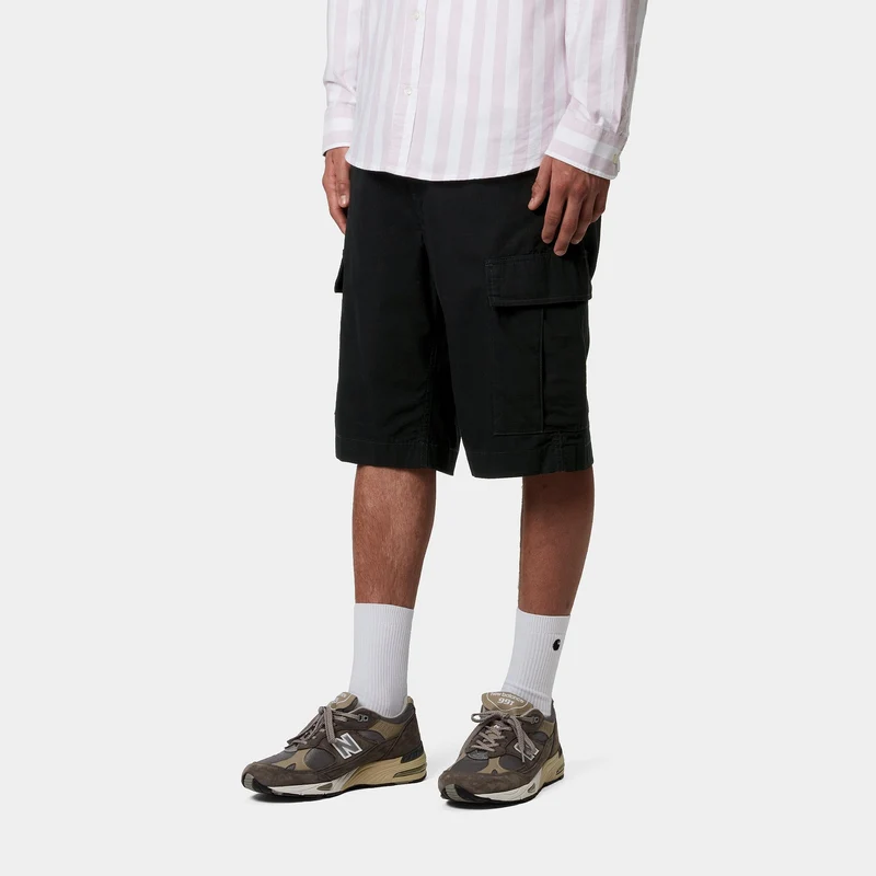 Carhartt WIP Herren Regular Moraga Twill Cargo Shorts | Schwarz