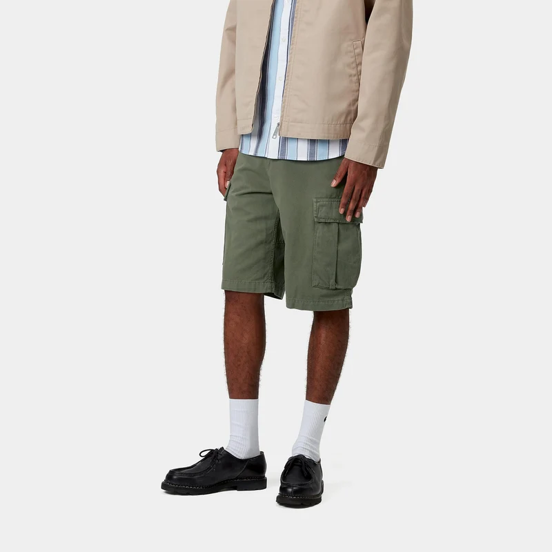 Carhartt WIP Herren Regular Moraga Twill Cargo Shorts | Dollargrün