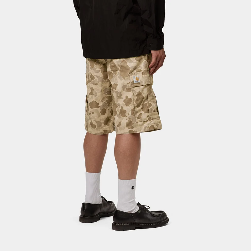 Carhartt WIP Herren Regular Moraga Twill Cargo Shorts | Camo Duck Desert
