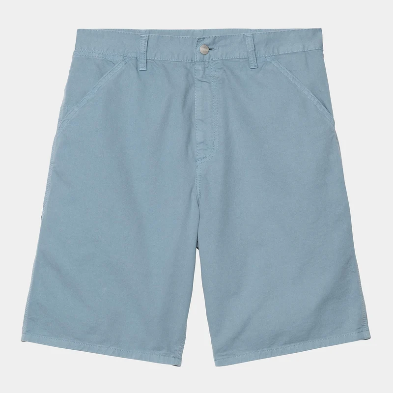Carhartt WIP Herren Single Knee Newcomb Drill Short | Clay Blue
