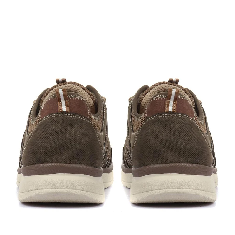 Lace -Up Trainers for Men - WBINS33017 / 319 502 - Taupe