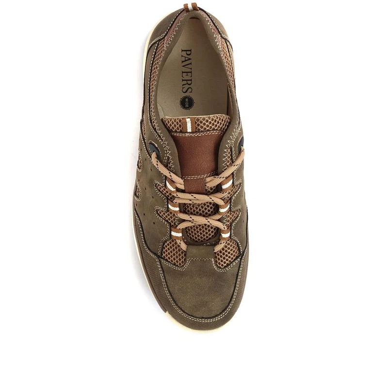 Lace -Up Trainers for Men - WBINS33017 / 319 502 - Taupe