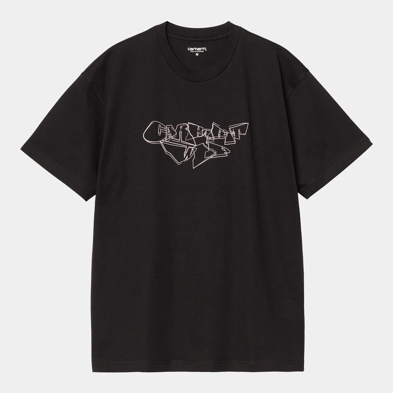 Carhartt WIP Herren Screwed Up Script T-Shirt | Schwarz