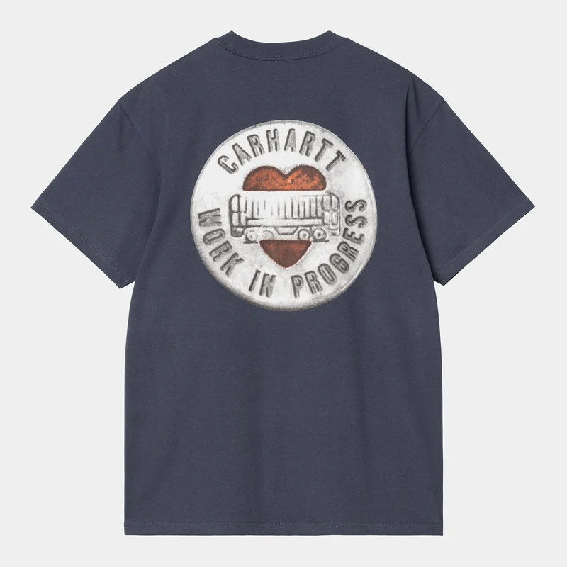 Carhartt WIP Herren Button T-Shirt | Blau