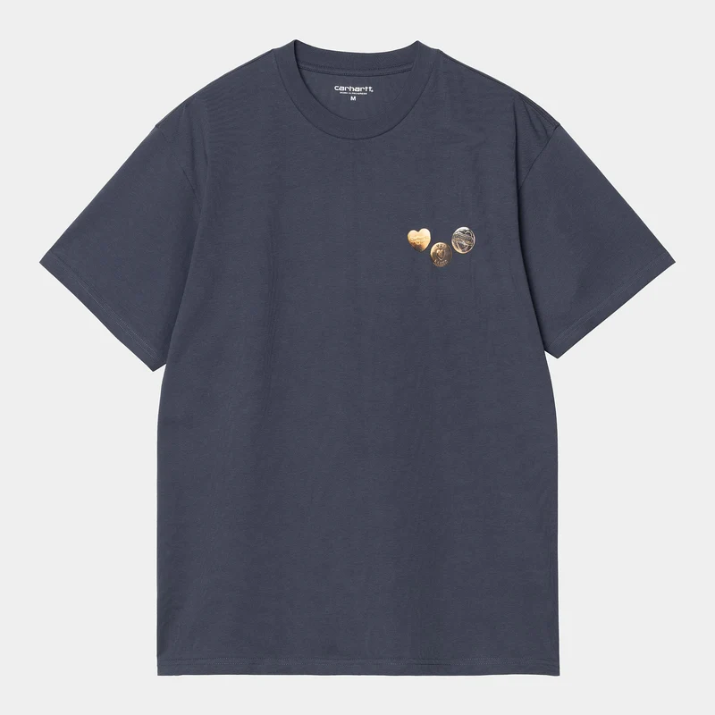 Carhartt WIP Herren Button T-Shirt | Blau