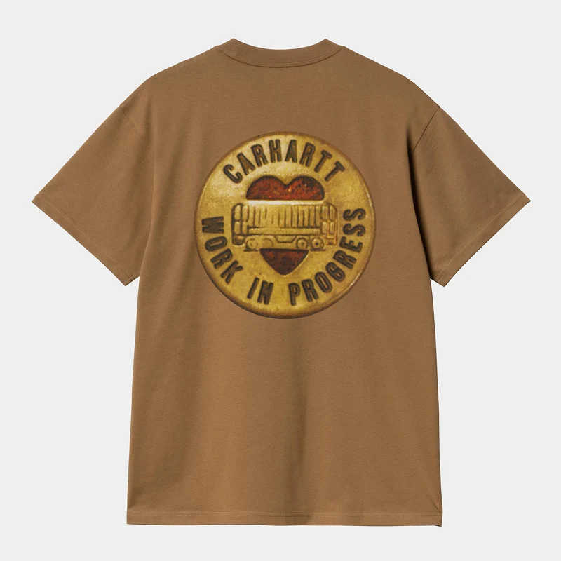Carhartt WIP Herren Button T-Shirt | Hamilton Braun