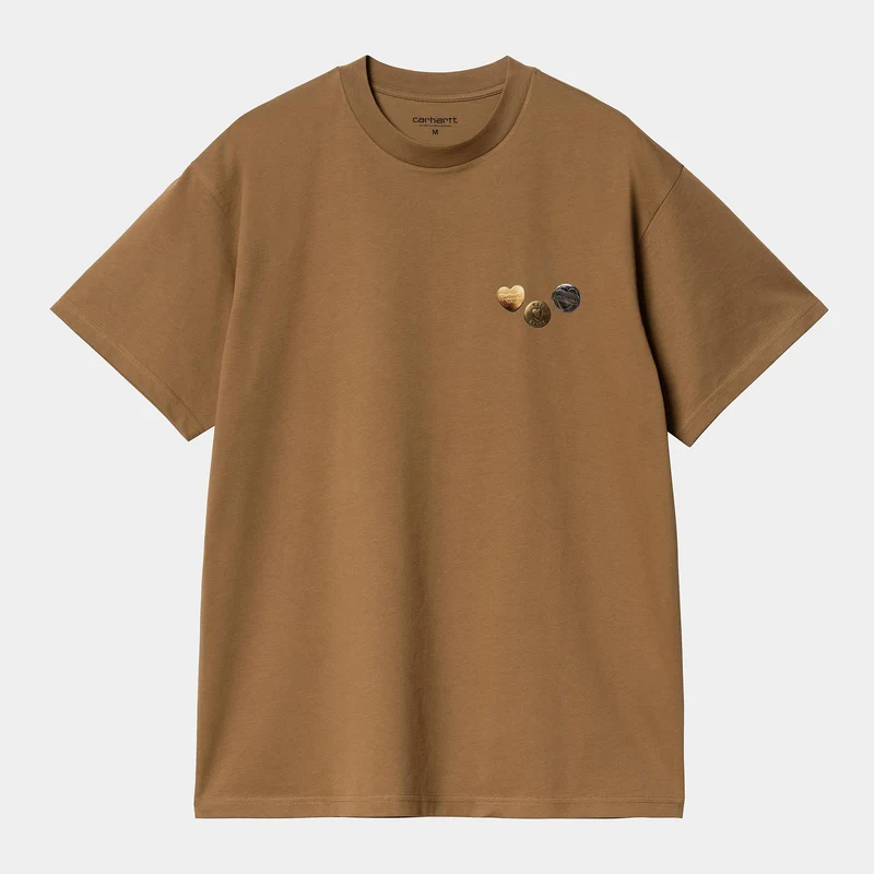 Carhartt WIP Herren Button T-Shirt | Hamilton Braun