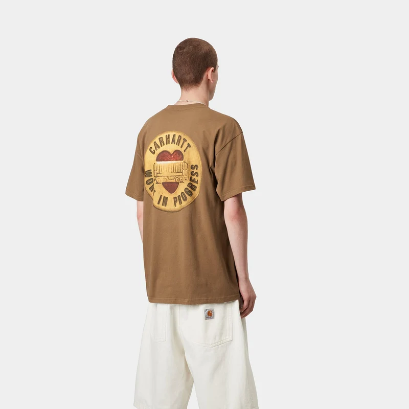 Carhartt WIP Herren Button T-Shirt | Hamilton Braun