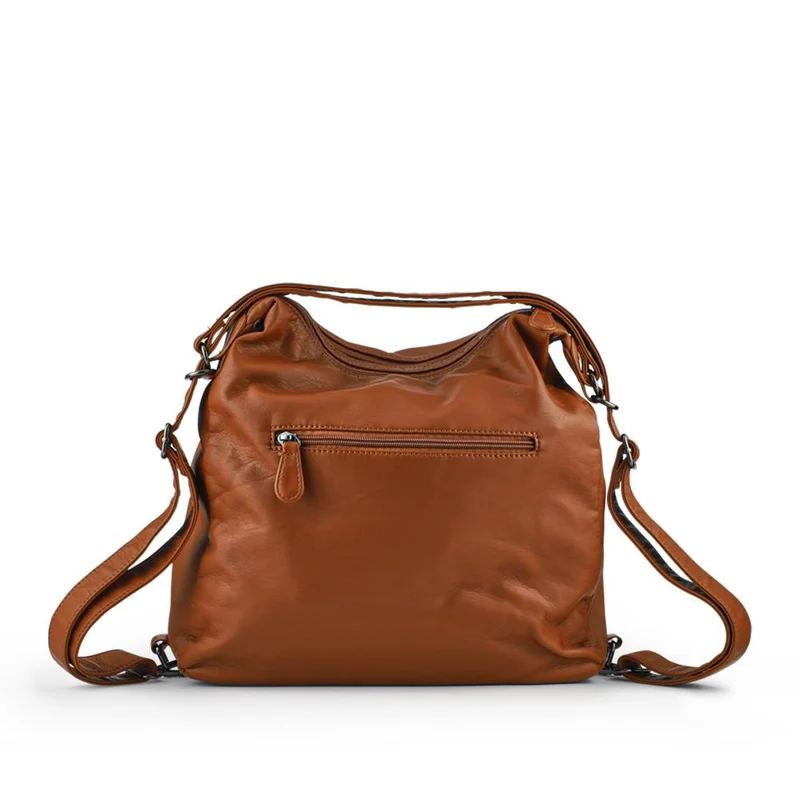 Convertible Shoulder Bag Backpack - WAHT40001 / 325 836 - Tan