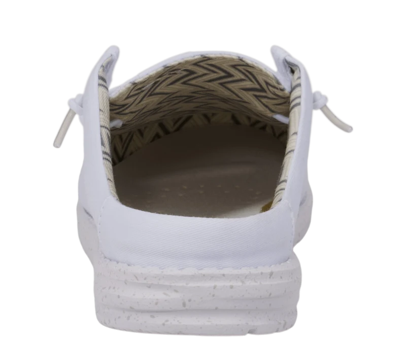Hey Dude Wally Slip Herren-Mokassin aus Stretch-Canvas | Weiß