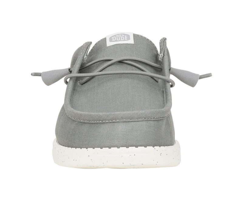 Hey Dude Wally Slip Herren-Mokassin aus Stretch-Canvas | Grau