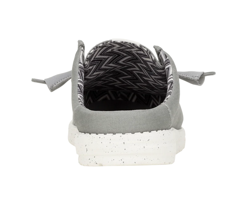 Hey Dude Wally Slip Herren-Mokassin aus Stretch-Canvas | Grau