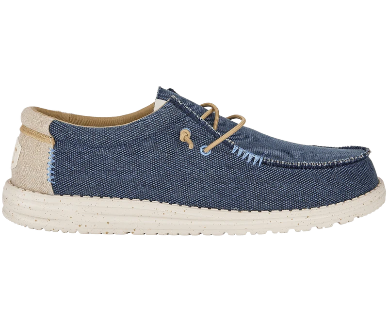 Hey Dude Wally Coastline Jute-Mokassin für Herren | Marineblau