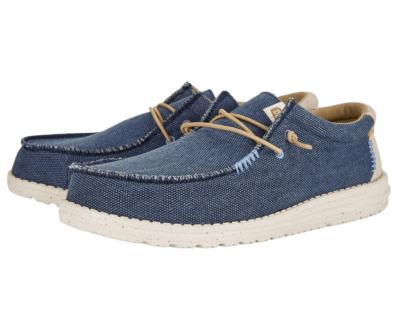 Hey Dude Wally Coastline Jute-Mokassin für Herren | Marineblau