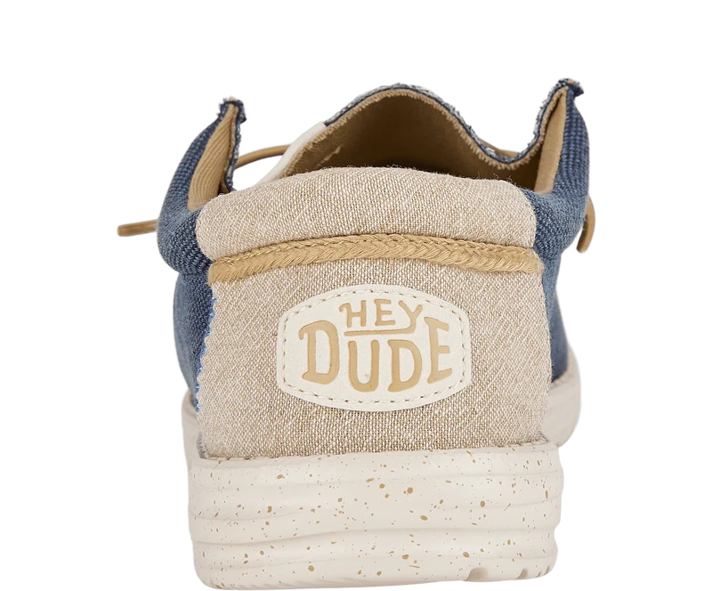 Hey Dude Wally Coastline Jute-Mokassin für Herren | Marineblau