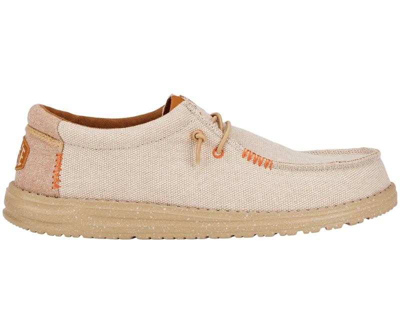 Hey Dude Wally Coastline Jute-Mokassin für Herren | Silber