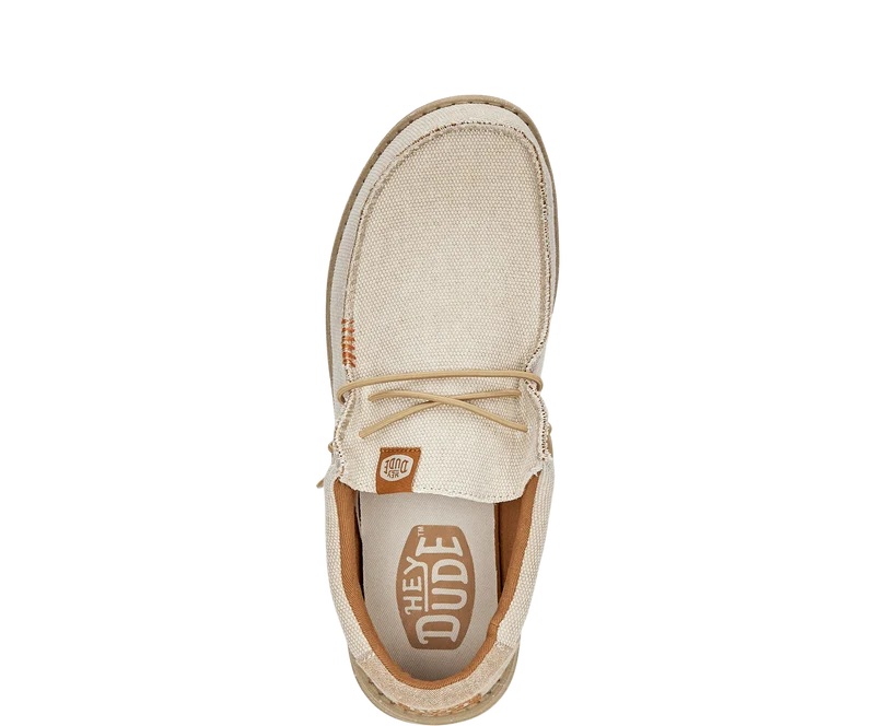 Hey Dude Wally Coastline Jute-Mokassin für Herren | Silber