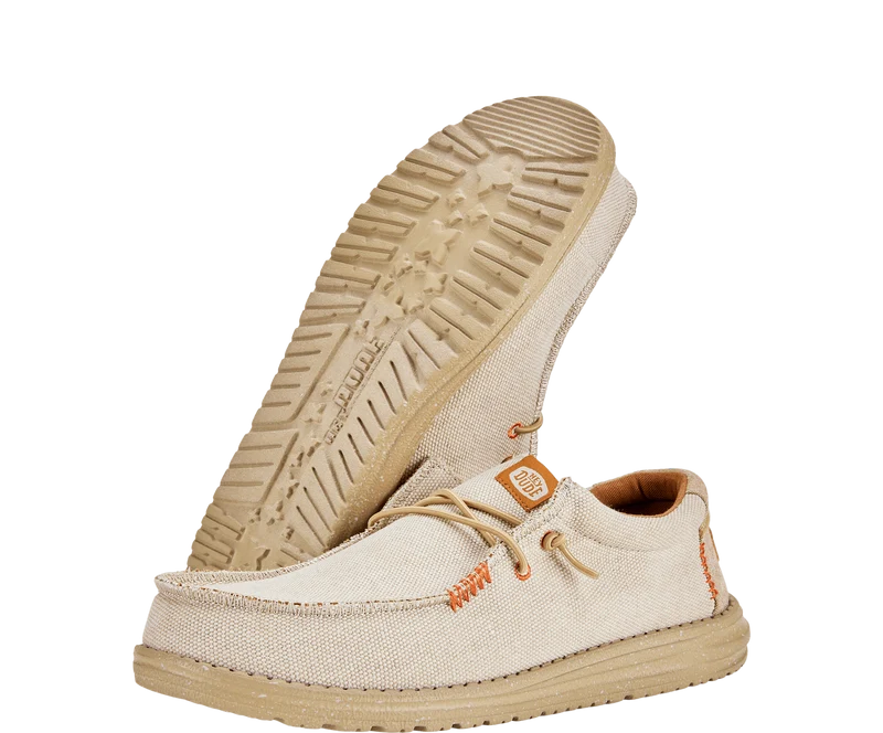 Hey Dude Wally Coastline Jute-Mokassin für Herren | Silber