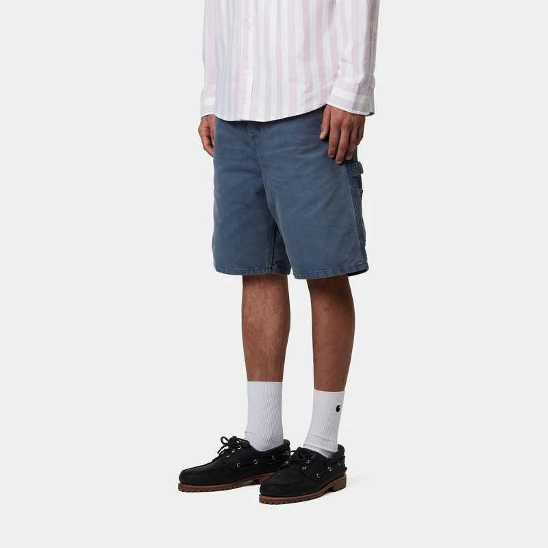 Carhartt WIP Herren Single Knee Dearborn Canvas Short | Dunkelblau
