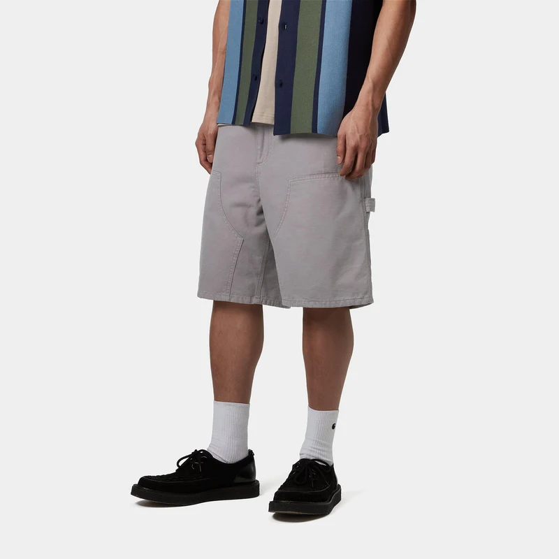 Carhartt WIP Herren Double Knee Hubbard Canvas Short | Yosemite Stone Washed