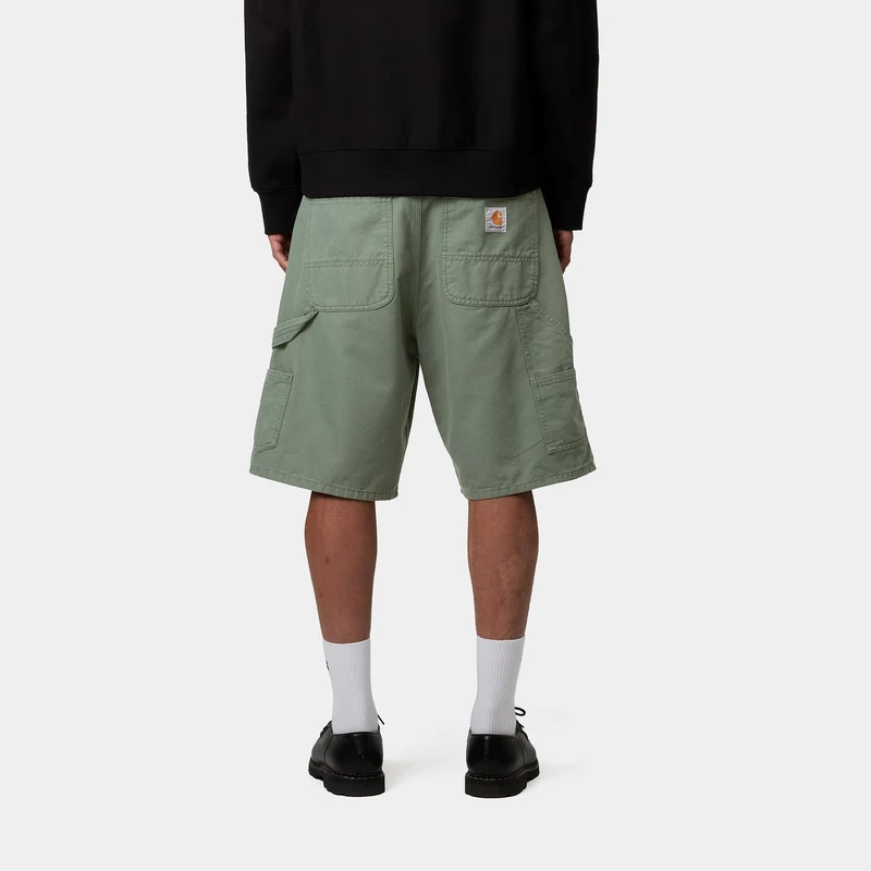 Carhartt WIP Herren Double Knee Hubbard Canvas Short | Park Stone Washed