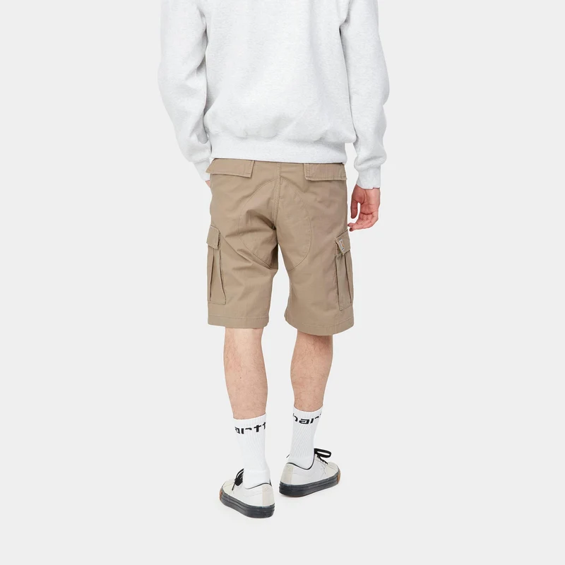 Carhartt WIP Herren Aviation Short | Leder gespült
