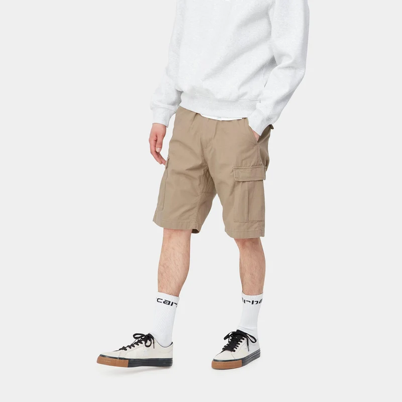 Carhartt WIP Herren Aviation Short | Leder gespült