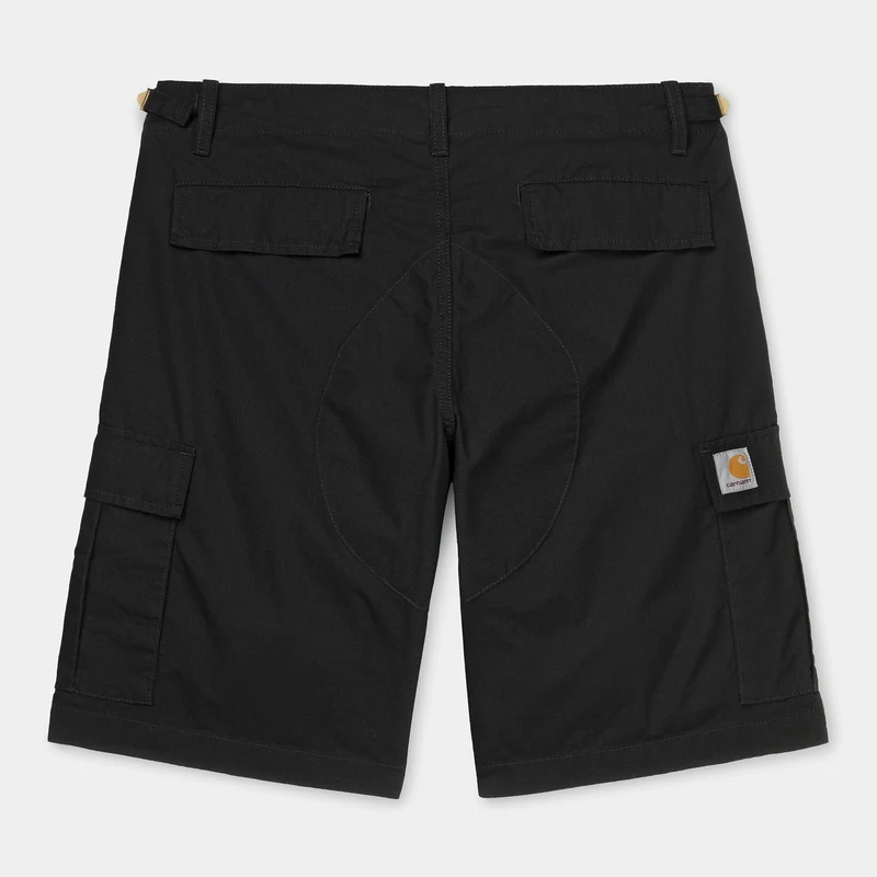 Carhartt WIP Herren Aviation Short | Schwarz gespült