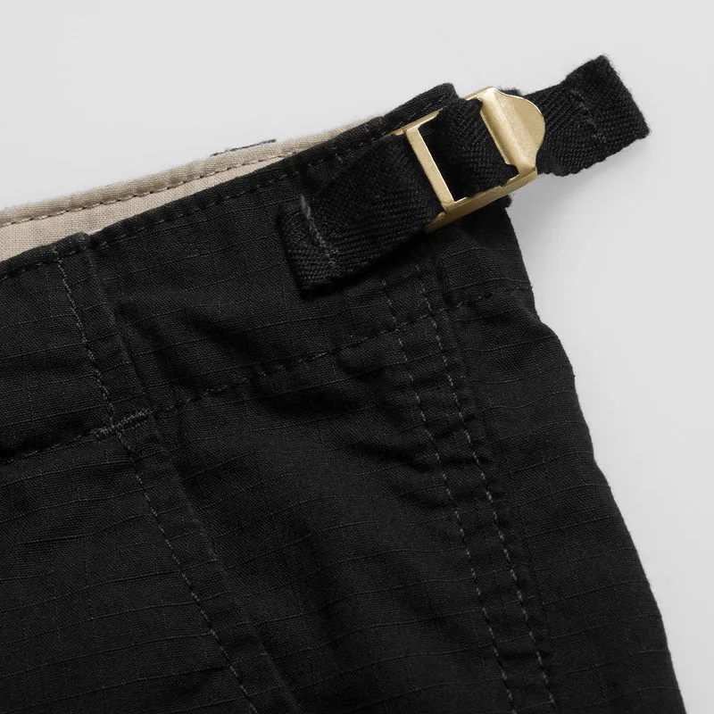 Carhartt WIP Herren Aviation Short | Schwarz gespült