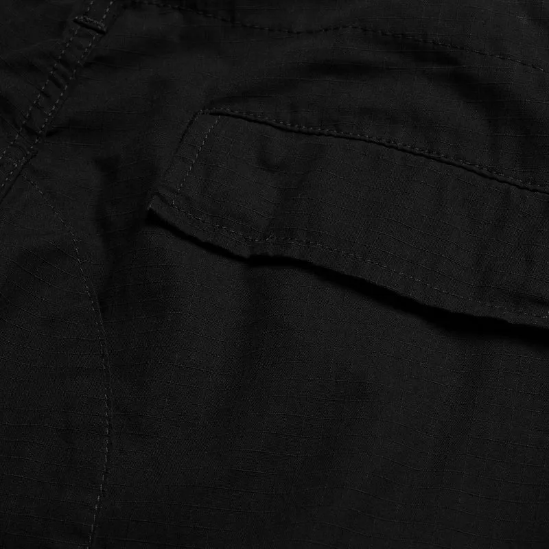 Carhartt WIP Herren Aviation Short | Schwarz gespült