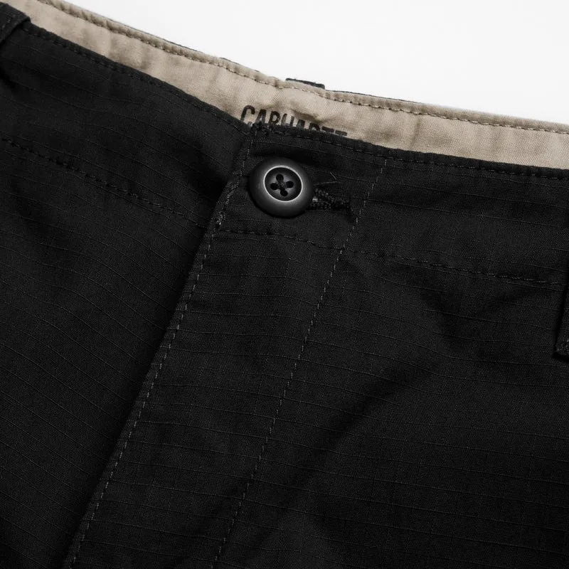 Carhartt WIP Herren Aviation Short | Schwarz gespült